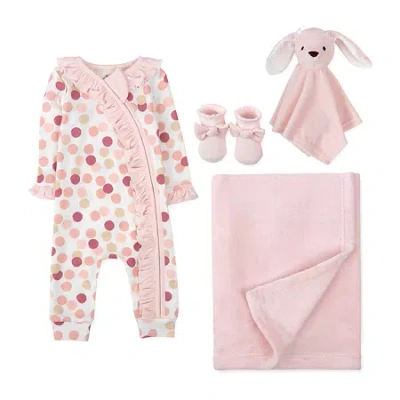 Baby Essentials Baby Girls 4-pc. Baby Clothing Set In Multi