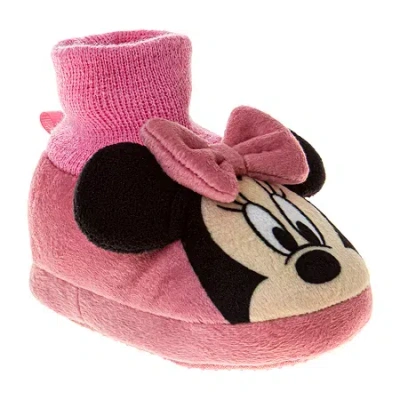 Josmo Girls Minnie Mouse Slip-on Shoe In Pink