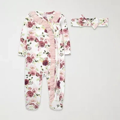 Baby Essentials Baby Girls 2-pc. Sleep And Play In Multi