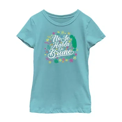 Fifth Sun Disney Little & Big Kid Girls Crew Neck Short Sleeve Regular Fit Encanto Graphic T-shirt In Blue