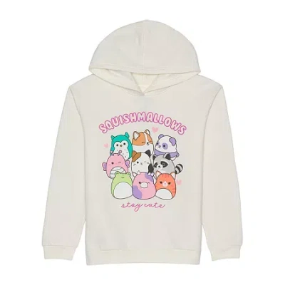 Hybrid Tees Little & Big Kid Girls Long Sleeve Squishmallows Fleece Hoodie In Neutral