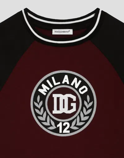 Dolce & Gabbana Jersey T-shirt With Print In Black