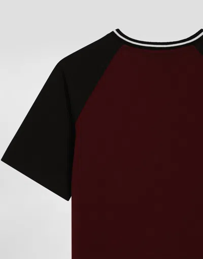 Dolce & Gabbana Jersey T-shirt With Print In Black