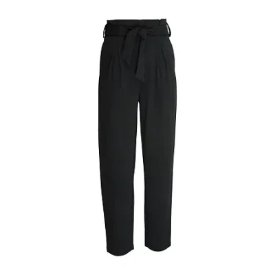 Byer California Big Kid Girls High Rise Regular Fit Straight Trouser In Black