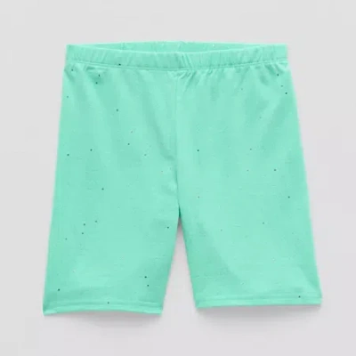 Thereabouts Shine Little & Big Kid Girls 6" Bike Short In Green