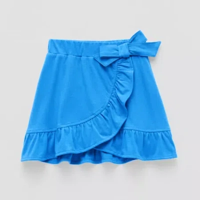 Thereabouts Little Girls Wrap Skirt In Blue