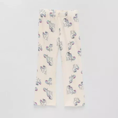 Thereabouts Little Girls Flare Regular Fit Pull-on Pant In White