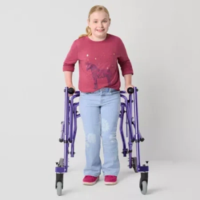 Thereabouts Little & Big Kid Girls Adaptive Flare Leg Jean In Blue