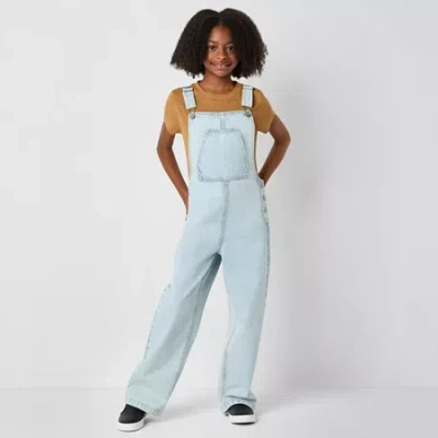 Thereabouts Little & Big Kid Girls Overalls In Blue