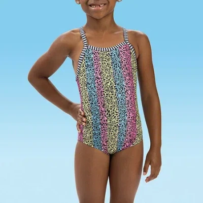 Dolfin Toddler Girls Easy-on + Easy-off One Piece Swimsuit In Yellow