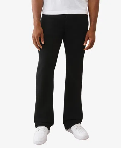True Religion Men's Bootcut Warped Logo Flap Regular-fit Jeans In Black