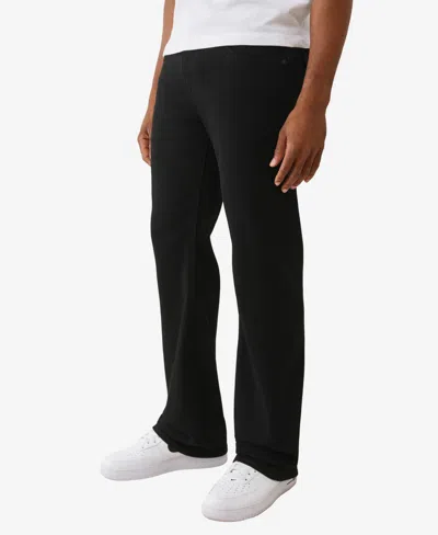 True Religion Men's Bootcut Warped Logo Flap Regular-fit Jeans In Black