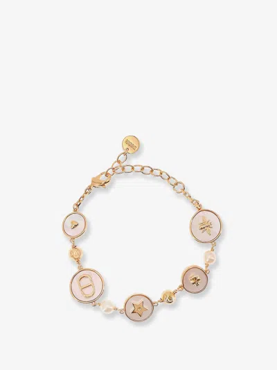 Dior Women D-luck Metal Bracelet With Gold Finish In Gold