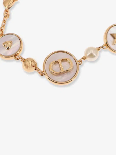 Dior Women D-luck Metal Bracelet With Gold Finish In Gold