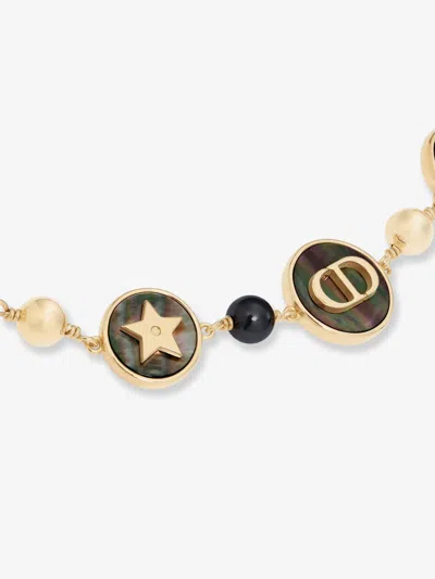 Dior Women D-luck Metal Necklace With Gold Finishes In Gold
