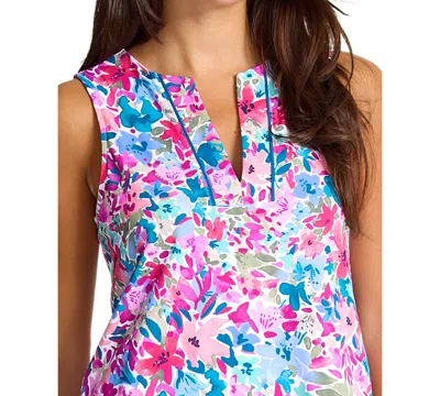 Tommy Bahama Women's Floral Split Neck Romper
