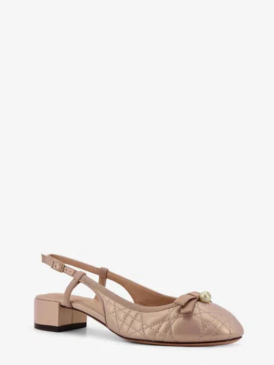 Dior Women  Ballet Leather Pumps In Brown