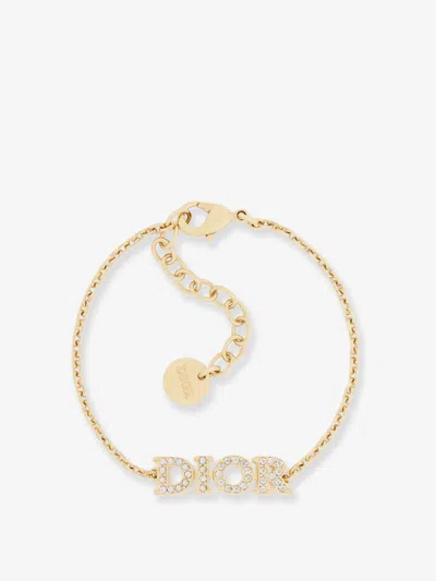 Dior Women Evolution Metal Bracelet With Gold Finishes In Gold