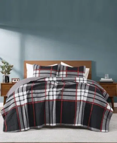 Truly Soft Danbury Plaid Quilt Sets In Black