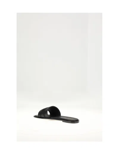 Dior Dway Leather Sandal In Black