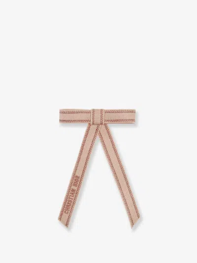 Dior Women Fiocco  Twist Ricamato Christian  In Brown