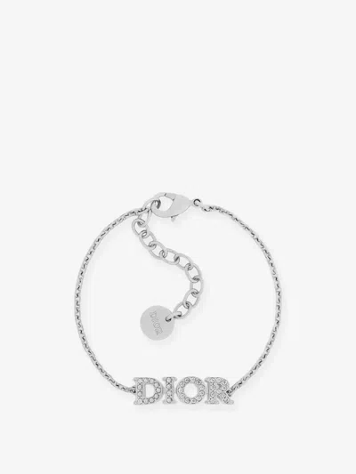 Dior Women Metal  Evolution Bracelet With Gold Finishes In Silver