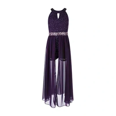 Speechless Big Kid Girls Embellished Sleeveless Party Dress In Purple