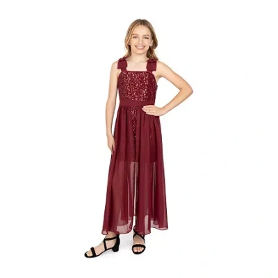 Speechless Big Kid Girls Sleeveless Jumper In Multi