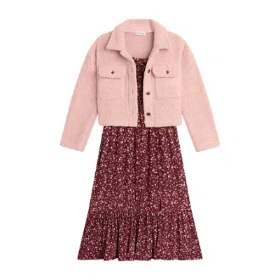 Knit Works Big Kid Girls Midi Floral 2-pc. Dress Set In Multi