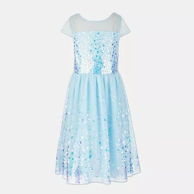 Speechless Big Kid Girls Short Sleeve A-line Dress In Blue