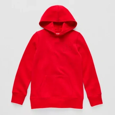 Thereabouts Little & Big Kid Girls Long Sleeve Fleece Hoodie In Orange