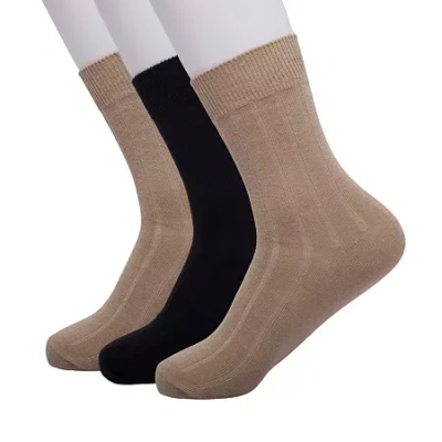 Thereabouts Little & Big Kid Boys 3 Pair Trouser Socks In Sand
