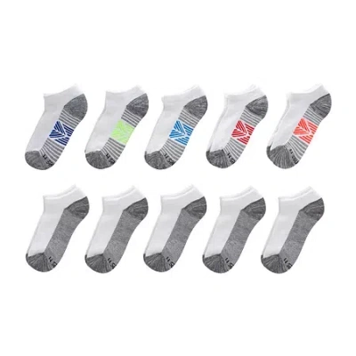 Hanes Little & Big Kid Boys Multi-pack 10 Pair No Show Socks In Multi