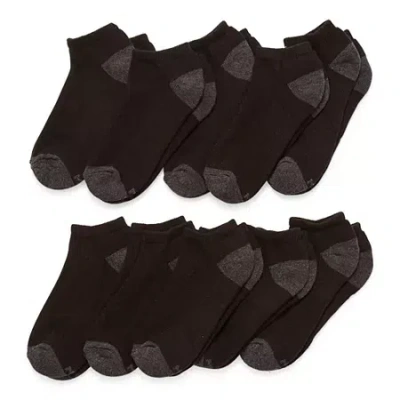 Xersion Little & Big Kid Boys Multi-pack 10 Pair Low Cut Socks In Black