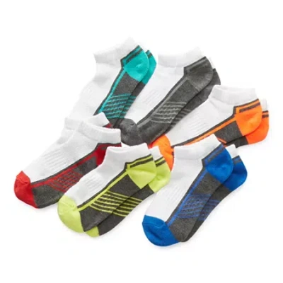 Xersion Little & Big Kid Boys 6 Pair Low Cut Socks In White
