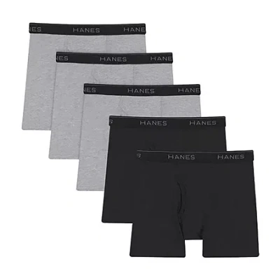 Hanes Ultimate Little & Big Boys 5 Pack Boxer Briefs In Black