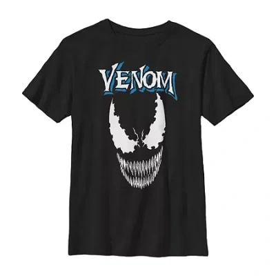Fifth Sun Little & Big Boys Marvel Venom Crew Neck Short Sleeve Graphic T-shirt In Black