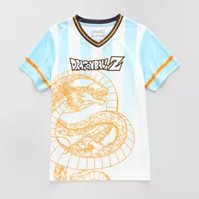 Bioworld Little & Big Kid Boys V Neck Dragon Ball Z Short Sleeve Jersey In Multi