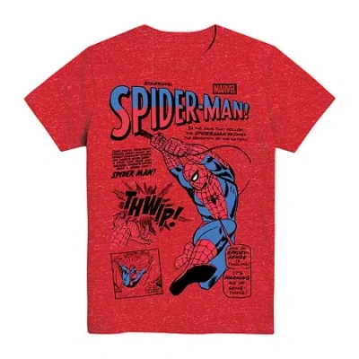Mad Engine Little & Big Kid Boys Crew Neck Short Sleeve Regular Fit Spiderman Graphic T-shirt In Red