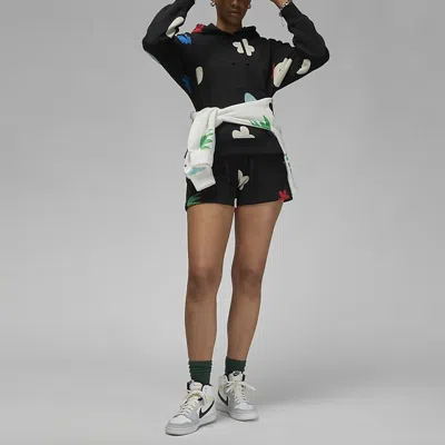 Air Jordan (wmns)  Artist Series By Mia Lee Fleece Hoodie 'black'