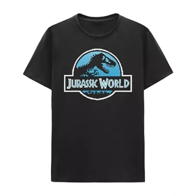 Hybrid Tees Little & Big Kid Boys Crew Neck Short Sleeve Regular Fit Jurassic World Graphic T-shirt In Black