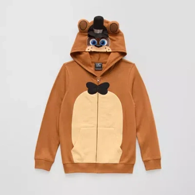 Bioworld Little & Big Kid Boys Long Sleeve Five Nights At Freddys Fleece Zipper Hoodie In Multi