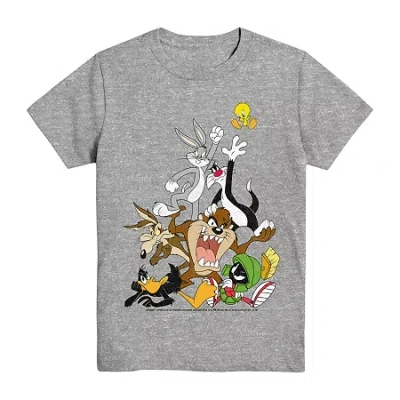 Mad Engine Little & Big Kid Boys Crew Neck Short Sleeve Regular Fit Looney Tunes Graphic T-shirt In Multi