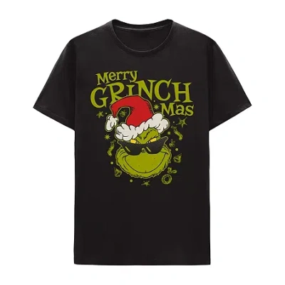 Hybrid Tees Little & Big Kid Boys Crew Neck Short Sleeve Regular Fit Grinch Graphic T-shirt In Black