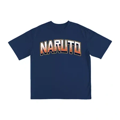 Freeze Little & Big Kid Boys Crew Neck Short Sleeve Oversized Naruto Graphic T-shirt In Blue