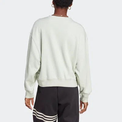 Adidas Originals (wmns) Adidas Essentials+ Made With Hemp Sweater 'linen Green'