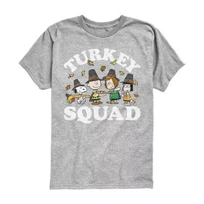 Air Waves Little & Big Kid Boys Crew Neck Short Sleeve Peanuts Graphic T-shirt In Animal Print
