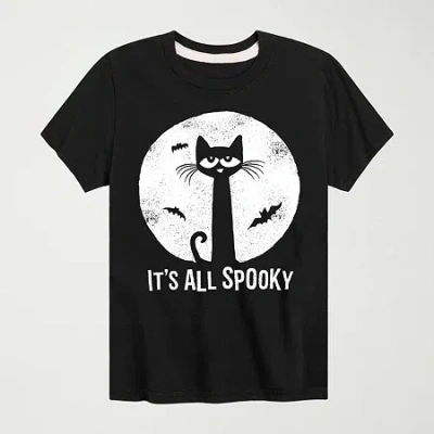 Air Waves Little & Big Kid Boys Crew Neck Short Sleeve Regular Fit Pete The Cat Graphic T-shirt In Animal Print