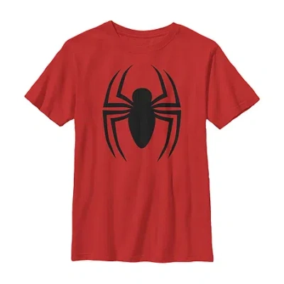 Fifth Sun Little & Big Kid Boys Crew Neck Short Sleeve Regular Fit Spiderman Graphic T-shirt In Red