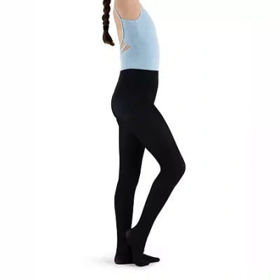 Capezio Big Girls Studio Basics Footed Tights In Black